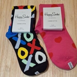Happy Socks Bundle- XO & Heart Pattern Socks